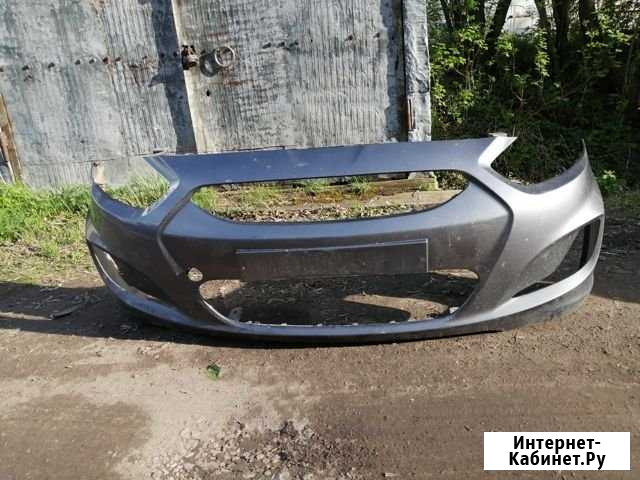 Передний бампер hyundai solaris дорестайлинг Кирово-Чепецк - изображение 1