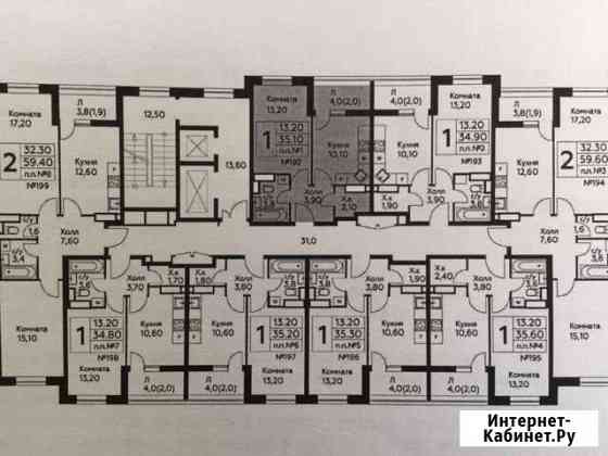 1-комнатная квартира, 35 м², 8/12 эт. на продажу в Воскресенском Московской области Воскресенское