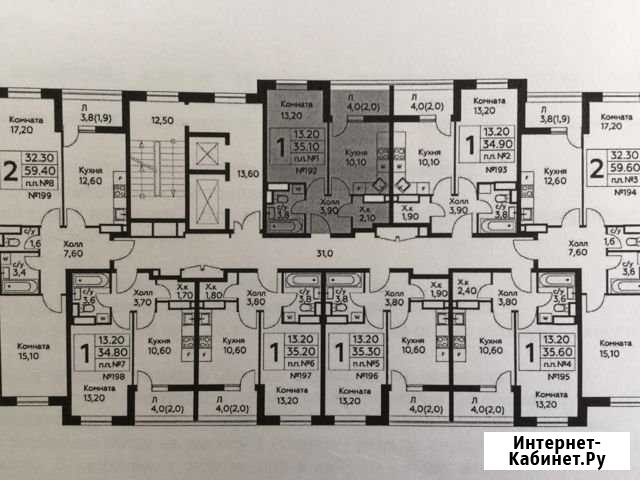 1-комнатная квартира, 35 м², 8/12 эт. на продажу в Воскресенском Московской области Воскресенское - изображение 1