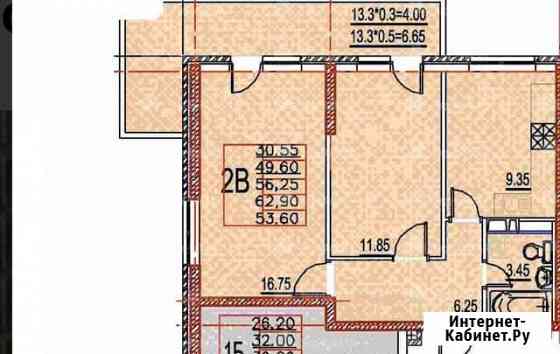 2-комнатная квартира, 47 м², 1/16 эт. на продажу в Краснодаре Краснодар