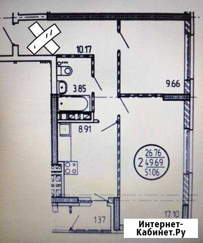 2-комнатная квартира, 51.1 м², 7/19 эт. на продажу в Уфе Уфа - изображение 1
