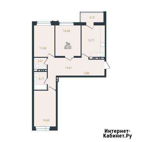 3-комнатная квартира, 82 м², 9/10 эт. на продажу в Новосибирске Новосибирск