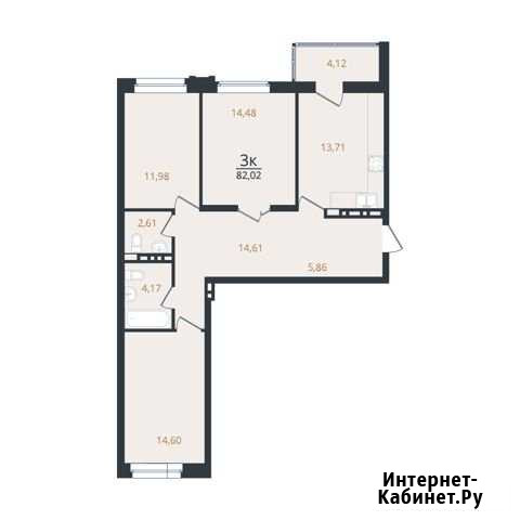 3-комнатная квартира, 82 м², 9/10 эт. на продажу в Новосибирске Новосибирск - изображение 1