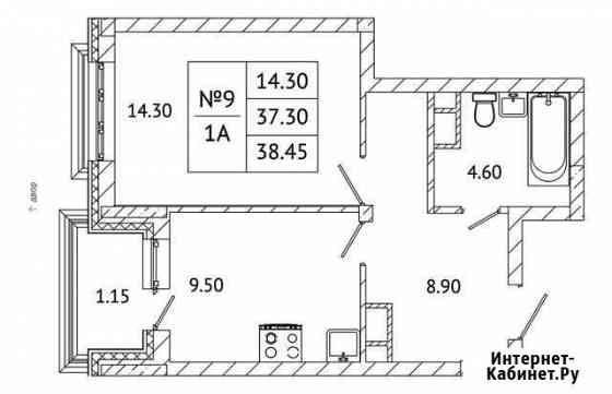 1-комнатная квартира, 38.5 м², 2/5 эт. на продажу в Малаховке Малаховка