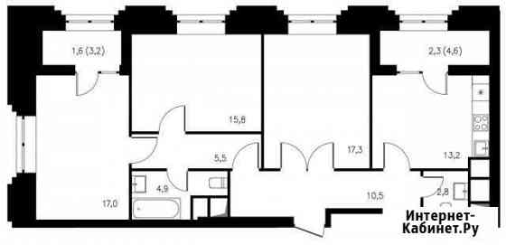 3-комнатная квартира, 90.9 м², 13/24 эт. на продажу в Москве Москва