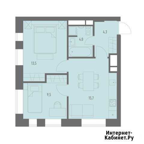 2-комнатная квартира, 47 м², 8/19 эт. на продажу в Москве Москва - изображение 1