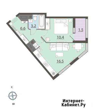 1-комнатная квартира, 38.2 м², 20/32 эт. на продажу в Екатеринбурге Екатеринбург