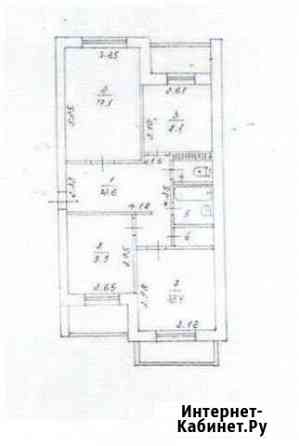 3-комнатная квартира, 66.4 м², 1/5 эт. на продажу в Симферополе Симферополь