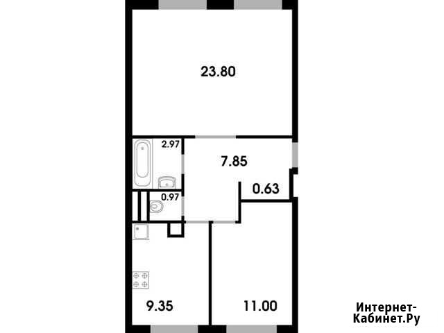 2-комнатная квартира, 56.6 м², 2/4 эт. на продажу в Лесном Городке Лесной Городок - изображение 1