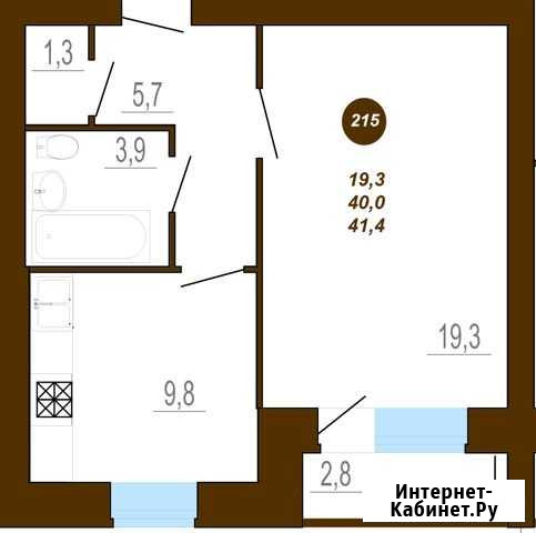 1-комнатная квартира, 41.4 м², 5/10 эт. на продажу в Твери Тверь - изображение 1