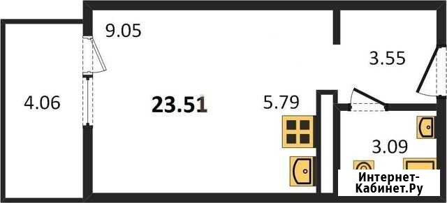 Квартира-студия, 23.5 м², 11/17 эт. на продажу в Ижевске Ижевск - изображение 1