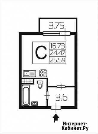 Квартира-студия, 24.5 м², 11/12 эт. на продажу в Санкт-Петербурге Санкт-Петербург