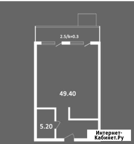 Квартира со свободной планировкой, 64.2 м², 2/5 эт. на продажу в Светлогорске Светлогорск - изображение 1