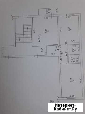2-комнатная квартира, 55 м², 1/3 эт. на продажу в Супсехе Супсех - изображение 1
