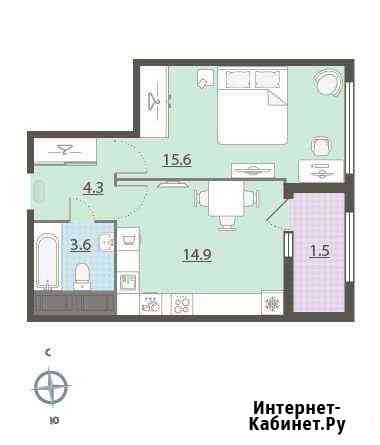 1-комнатная квартира, 40.1 м², 22/32 эт. на продажу в Екатеринбурге Екатеринбург