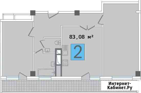 2-комнатная квартира, 83.1 м², 16/22 эт. на продажу в Краснодаре Краснодар