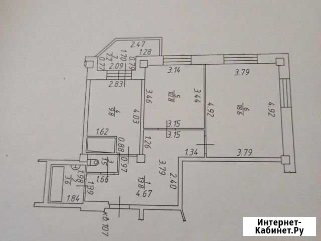 2-комнатная квартира, 58 м², 15/17 эт. на продажу в Набережных Челнах Набережные Челны - изображение 1