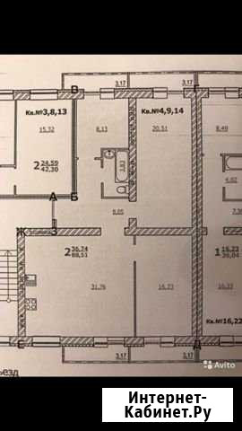 3-комнатная квартира, 89 м², 3/3 эт. на продажу в Камышине Камышин - изображение 1