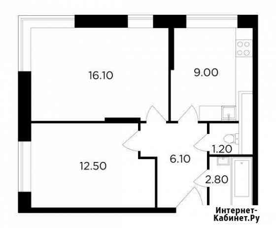 2-комнатная квартира, 47.7 м², 24/25 эт. на продажу в Одинцово Одинцово