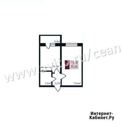 1-комнатная квартира, 35.6 м², 7/12 эт. на продажу в Новороссийске Новороссийск