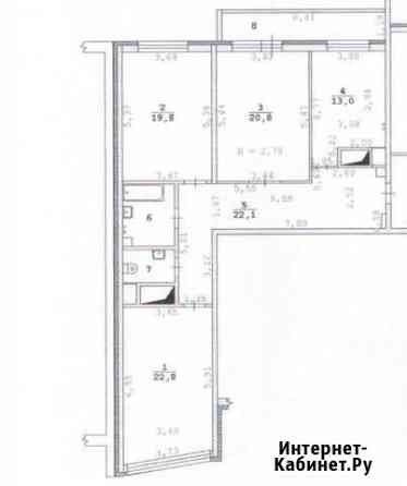 3-комнатная квартира, 106.7 м², 16/20 эт. на продажу в Екатеринбурге Екатеринбург