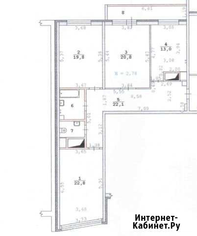 3-комнатная квартира, 106.7 м², 16/20 эт. на продажу в Екатеринбурге Екатеринбург - изображение 1