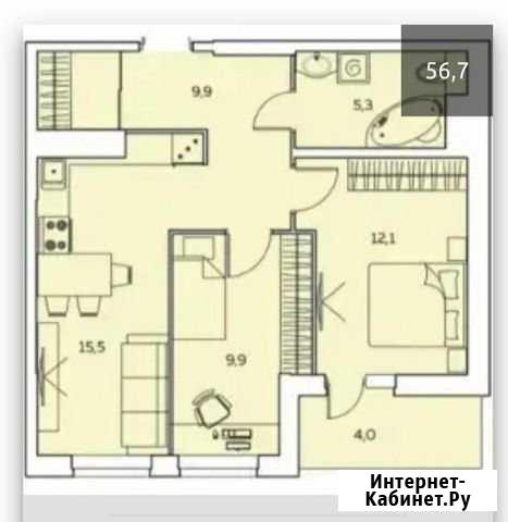 2-комнатная квартира, 57 м², 10/16 эт. на продажу в Пензе Пенза - изображение 1