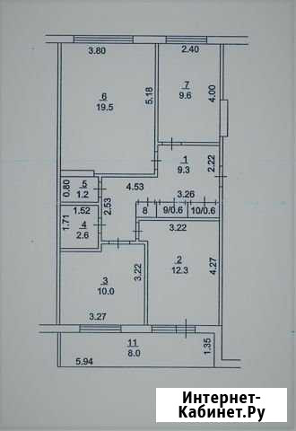 3-комнатная квартира, 65.5 м², 3/5 эт. на продажу в Салавате Салават - изображение 1