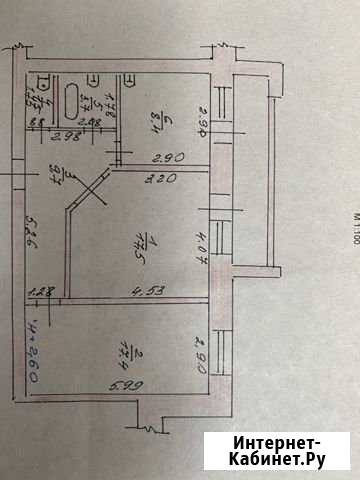 2-комнатная квартира, 62 м², 1/5 эт. на продажу в Белово Белово - изображение 1