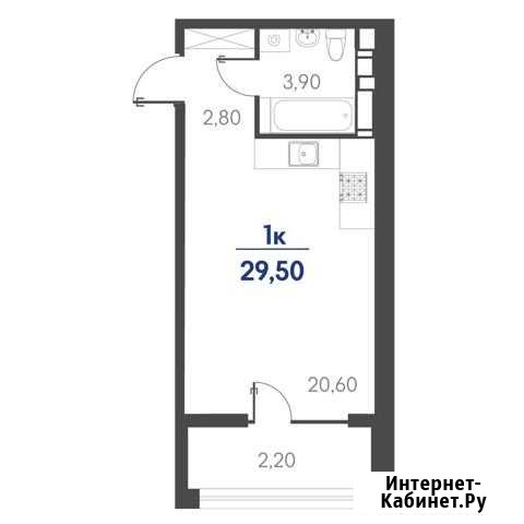 Квартира-студия, 29.5 м², 14/19 эт. на продажу в Новороссийске Новороссийск - изображение 1