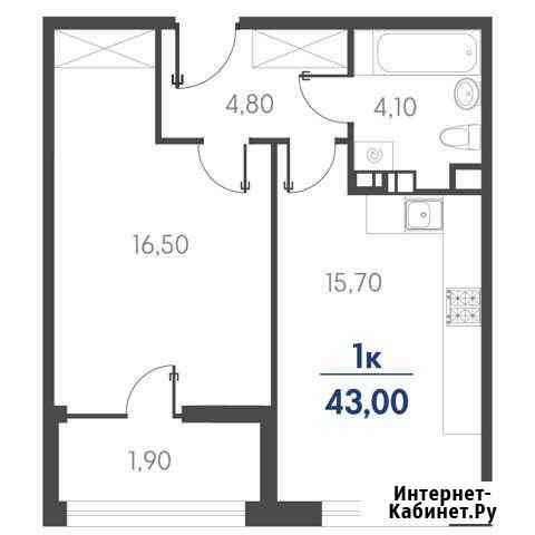 1-комнатная квартира, 43 м², 15/19 эт. на продажу в Новороссийске Новороссийск