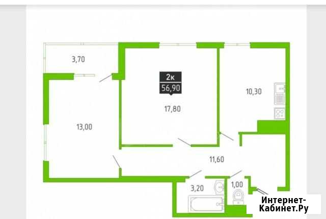 2-комнатная квартира, 57 м², 16/18 эт. на продажу в Тюмени Тюмень - изображение 1