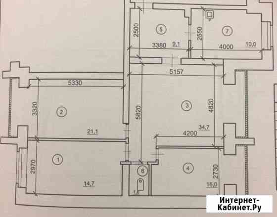 3-комнатная квартира, 104 м², 5/9 эт. на продажу в Красноярске Красноярск