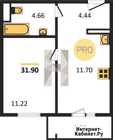 1-комнатная квартира, 32 м², 1/10 эт. на продажу в Челябинске Челябинск - изображение 1