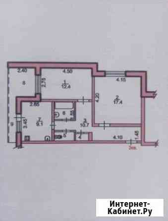 2-комнатная квартира, 54.5 м², 2/5 эт. на продажу в Тимашевске Тимашевск