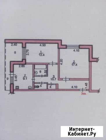 2-комнатная квартира, 54.5 м², 2/5 эт. на продажу в Тимашевске Тимашевск - изображение 1