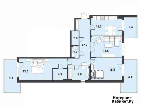 3-комнатная квартира, 107 м², 5/5 эт. на продажу в Санкт-Петербурге Санкт-Петербург