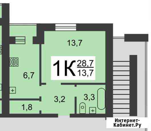 1-комнатная квартира, 29 м², 8/9 эт. на продажу в Нижнем Новгороде Нижний Новгород