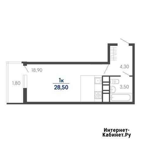 1-комнатная квартира, 28.5 м², 20/24 эт. на продажу в Краснодаре Краснодар