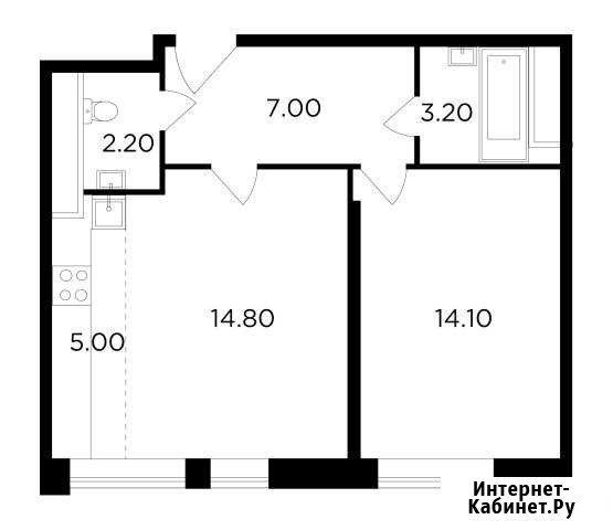 2-комнатная квартира, 46.3 м², 13/25 эт. на продажу в Одинцово Одинцово - изображение 1