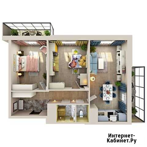 3-комнатная квартира, 84 м², 11/20 эт. на продажу в Казани Казань - изображение 1