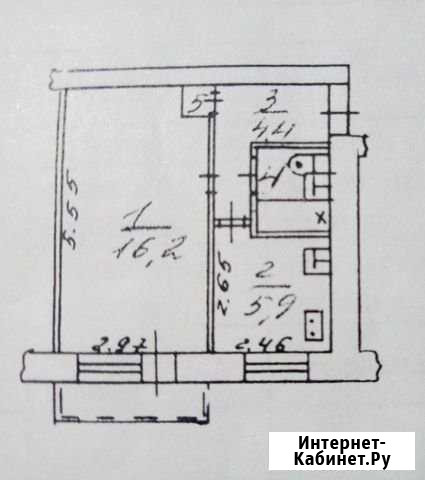 1-комнатная квартира, 29.5 м², 4/5 эт. на продажу в Белоярском Свердловской области Белоярский - изображение 1