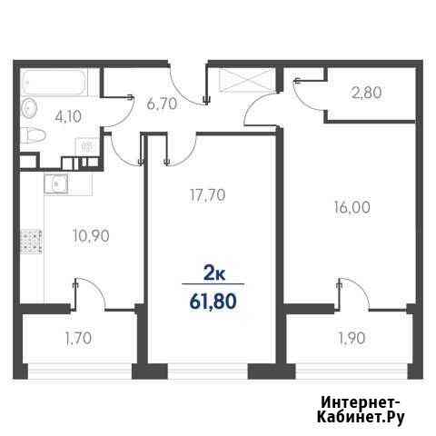 2-комнатная квартира, 61.8 м², 13/19 эт. на продажу в Новороссийске Новороссийск