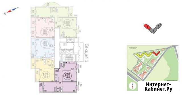 3-комнатная квартира, 100 м², 14/23 эт. на продажу в Москве Москва - изображение 1