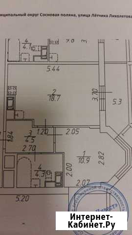 1-комнатная квартира, 38.4 м², 4/12 эт. на продажу в Санкт-Петербурге Санкт-Петербург - изображение 1