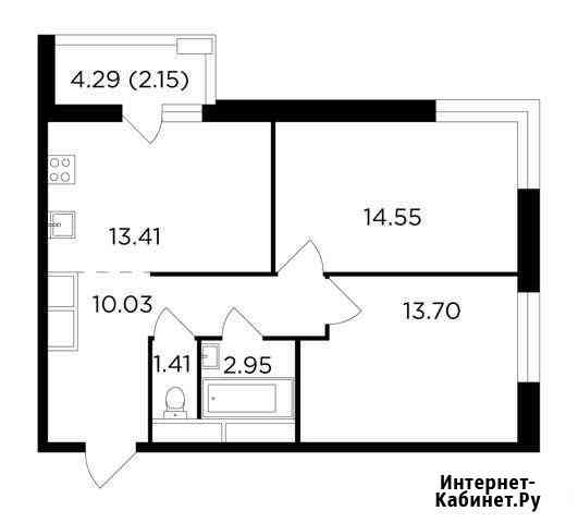 2-комнатная квартира, 58.2 м², 17/25 эт. на продажу в Одинцово Одинцово