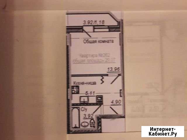 Квартира-студия, 29 м², 9/24 эт. на продажу в Ростове-на-Дону Ростов-на-Дону - изображение 1