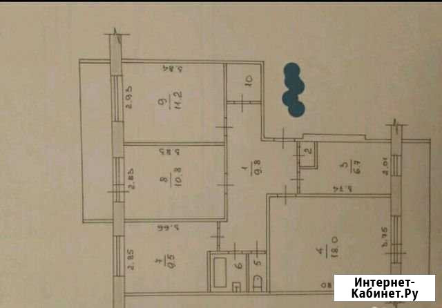 4-комнатная квартира, 73 м², 5/5 эт. на продажу в Набережных Челнах Набережные Челны - изображение 1