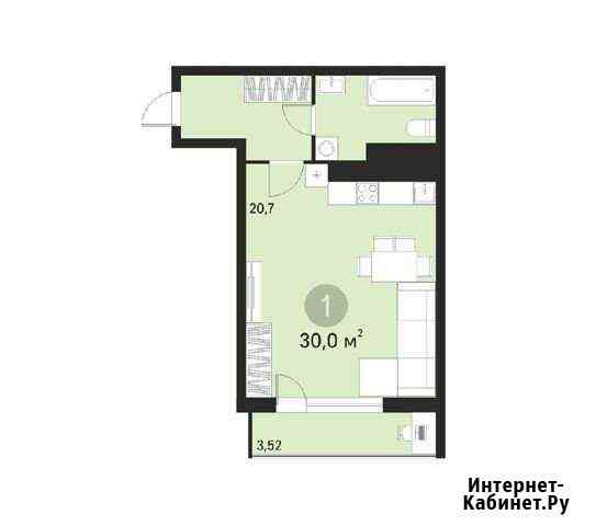 1-комнатная квартира, 30 м², 19/25 эт. на продажу в Екатеринбурге Екатеринбург