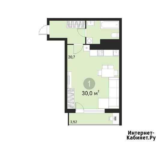 1-комнатная квартира, 30 м², 19/25 эт. на продажу в Екатеринбурге Екатеринбург - изображение 1